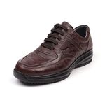 [Dr.K] Men's Comfort Sneakers Healing17 Dark Brown-Slip-on with Arch Support, Walking Shoes for Foot and Heel Pain Relief-Made in Korea